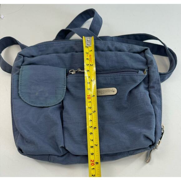 Baggallini Travel Crossbody Shoulder Bag Handbag Purse Blue Green Medium (READ) - Picture 9 of 10